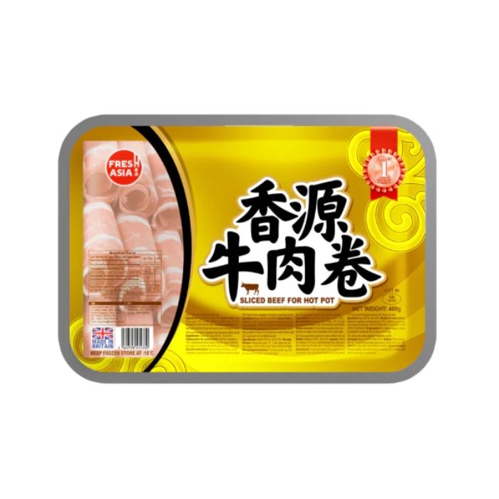 [FROZEN] FRESH ASIA FOODS Frozen Beef Slice 400g 香源盒裝牛肉卷