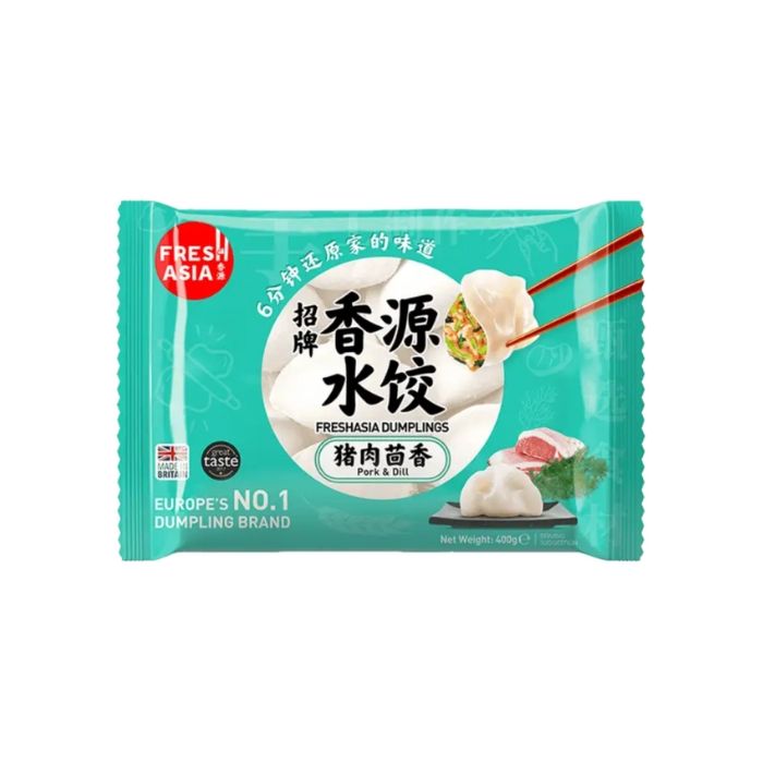 [FROZEN] FRESH ASIA FOODS Pork & Dill Dumpling 400g 豬肉茴香餃子