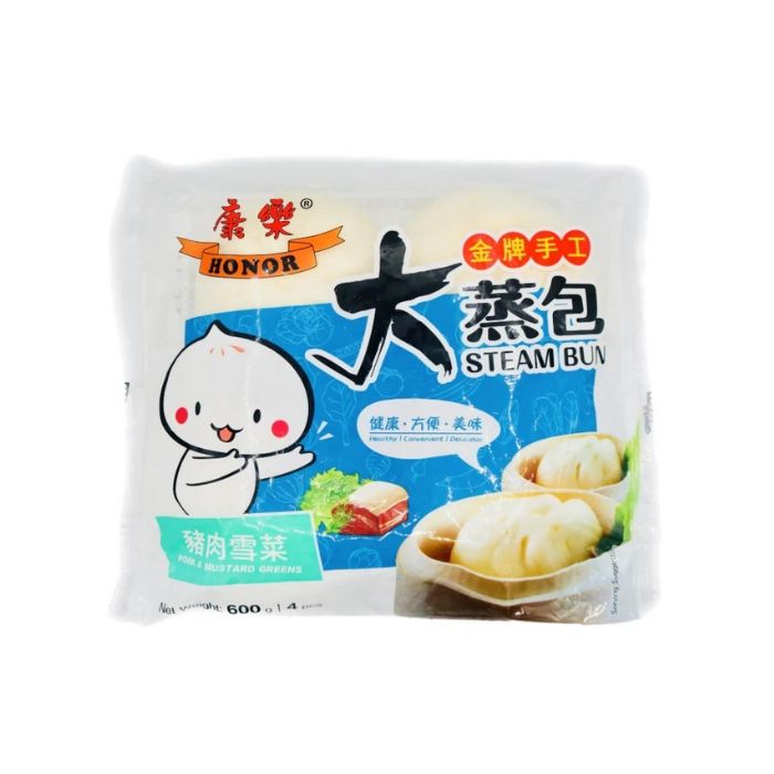 [FROZEN] HONOR Honor Bun Pork Mustard Greens Buns 600g 康樂包子豬肉雪菜