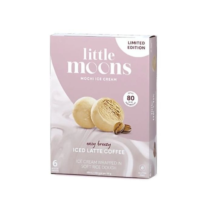 [FROZEN] Little Moons Mochi Ice Cream Cafe Latte Flavour 192g