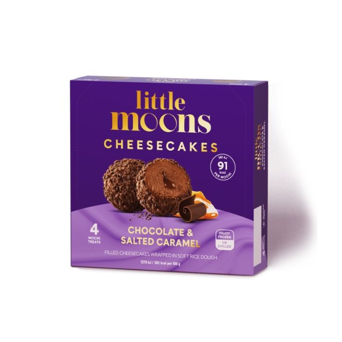 [FROZEN] Little Moons Mochi Ice Cream Chocolate Salted Caramel Cheesecake Flavour 120g