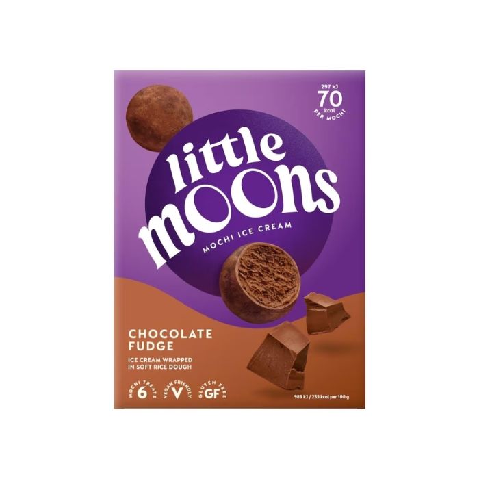 [FROZEN] Little Moons Mochi Ice Cream Vegan Chocolate Flavour 192g