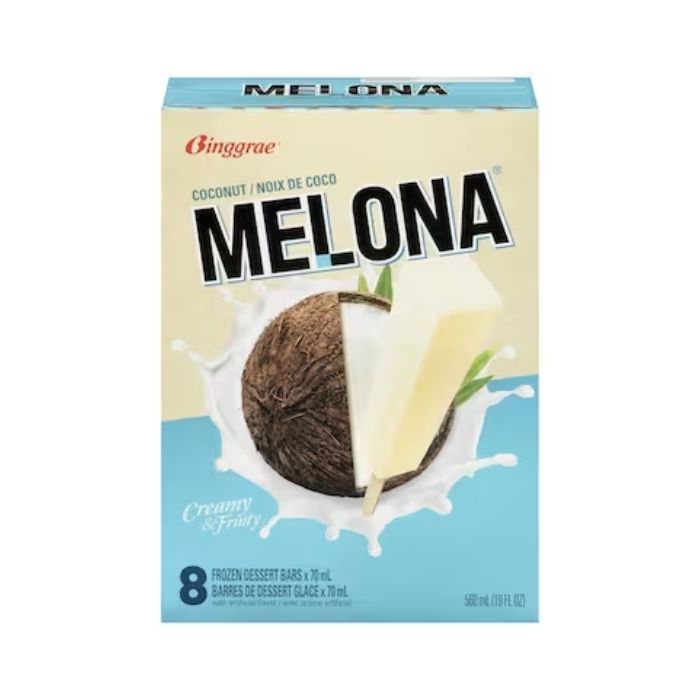 [FROZEN] [MULTIPACK] Melona Ice Bar Coconut Flavour 560g (8x70g)