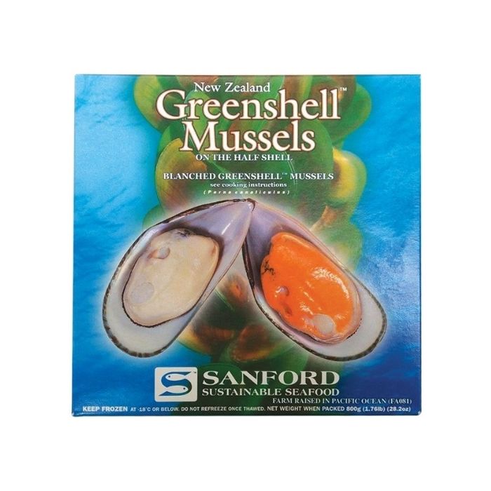 [FROZEN]  New Zealand Greenshell Mussels 800g  急凍有壳青口