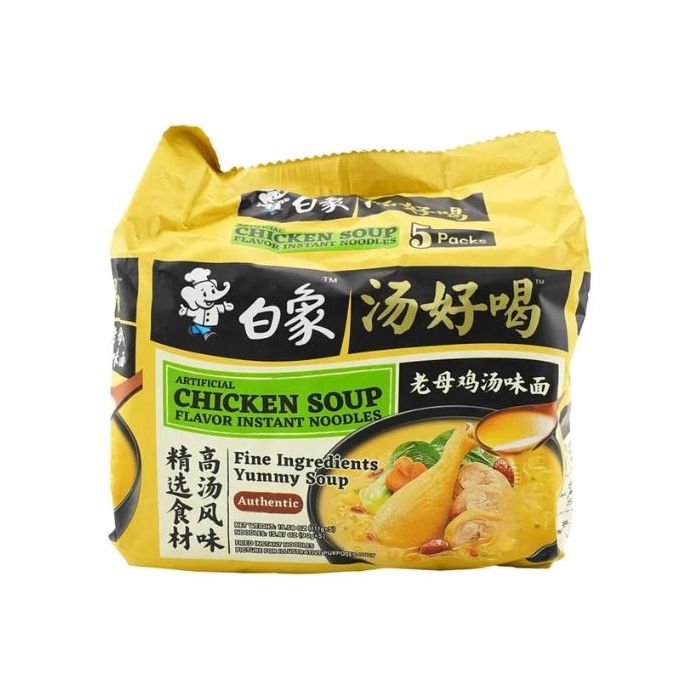 BAIXIANG Chicken Flavor Noodles 555g (PACK OF 5) 白象湯好喝老母雞湯麵五連包