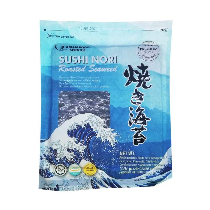 ASIAN FOOD SERVICE Sushi Nori (50sheets) 寿司紫菜 125g (50片)