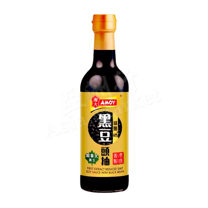 AMOY - First Extract Black Bean Flavoured Soy Sauce (Reduced Salt) 500ml 