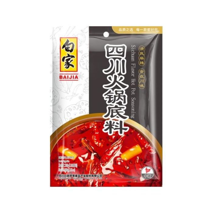 BAIJIA Sichuan Flavour Hot Pot Seasoning 200g  白家四川火锅