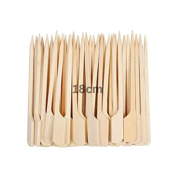 NOBRAND 18cm Bamboo Skewers With Handle 200pc 有柄竹簽