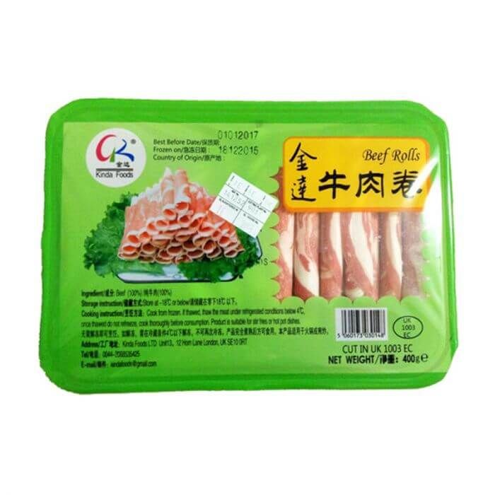 Kinda Frozen Beef Rolls 400g 