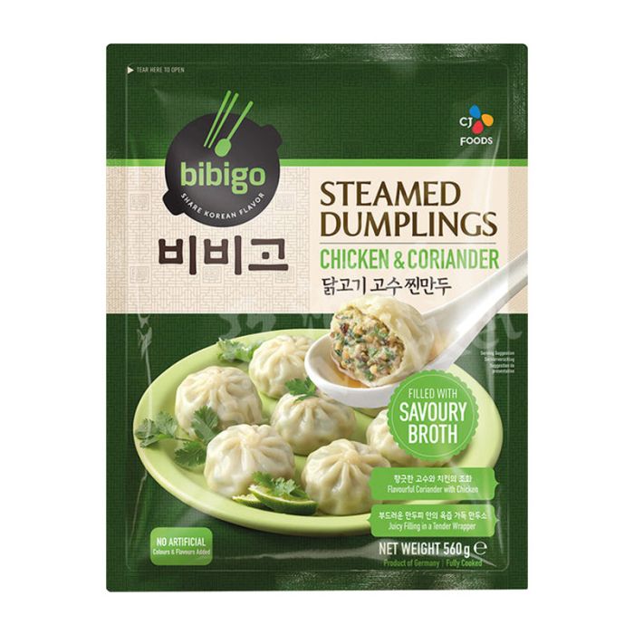 CJ BIBIGO - Chicken &amp; Coriander Steamed Dumplings 560g