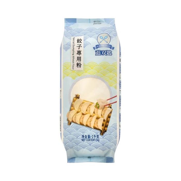 Blue Double Spoon Dumpling Flour 1kg 藍雙匙餃子粉 高筋
