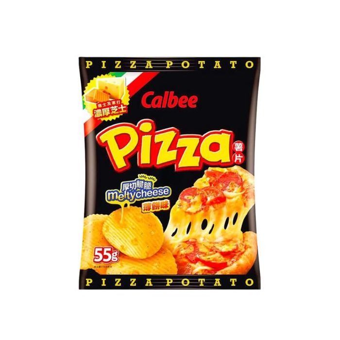 Calbee Pizza Flavour Chips 55g 卡樂B薯片薄餅味