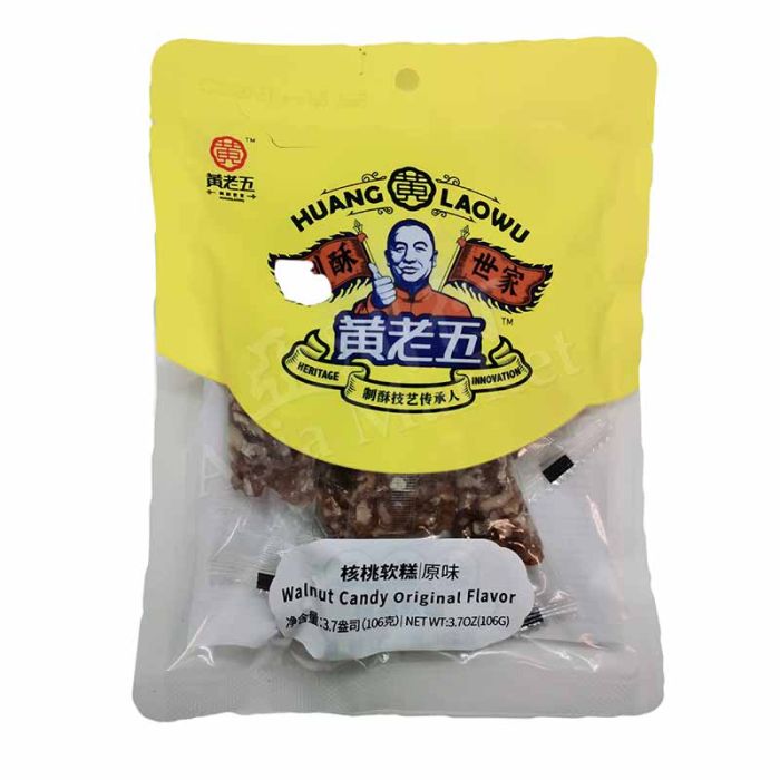 Huang Laowu Walnut Candy Original Flavour 106g 黃老五核桃軟糕