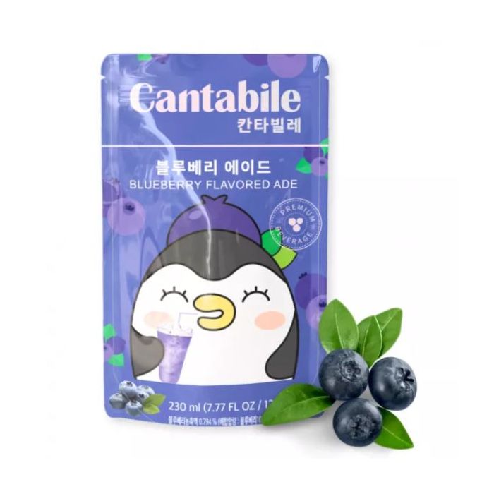 CANTABILE Blueberry Ade Korean Pouch Drink 230ml