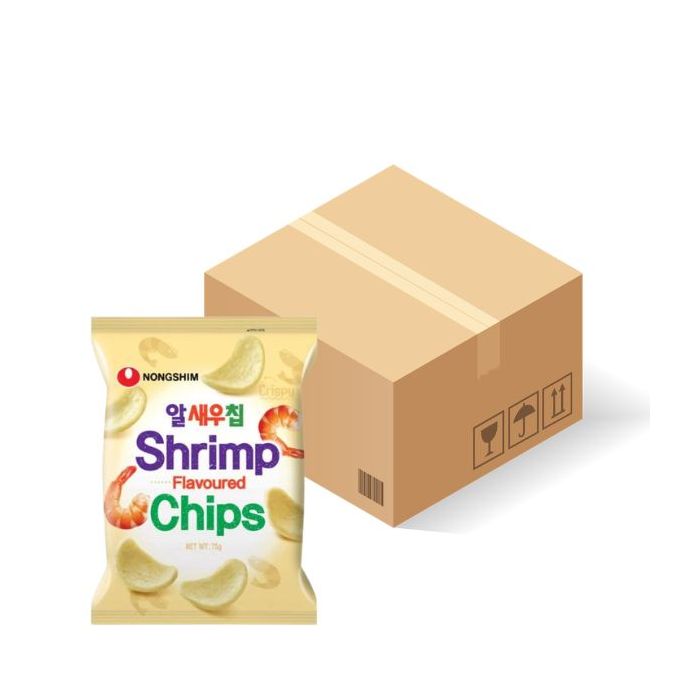 NONGSHIM Shrimp Flavoured Chips 75g x20 [CASE]