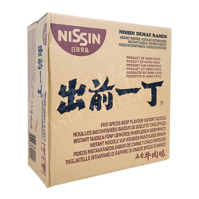 [CASE] NISSIN  Demae Ramen Five Spices Beef Flavoured Noodles 100g x 30Pkts 