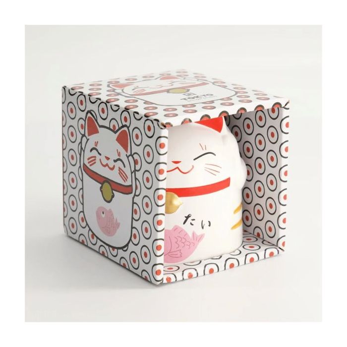 TOKYO DESIGN STUDIO Kawaii Lucky Cat Mug Pink Giftset 8.7x10.2cm 350ml 