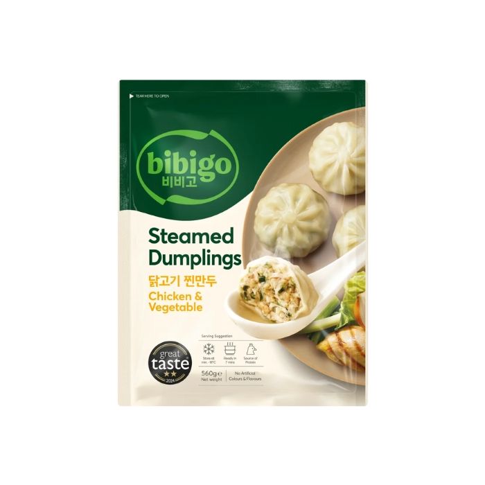 [FROZEN] CJ Bibigo Chicken & Vegetable STEAMED Dumpling 560g 韓雞肉小籠包
