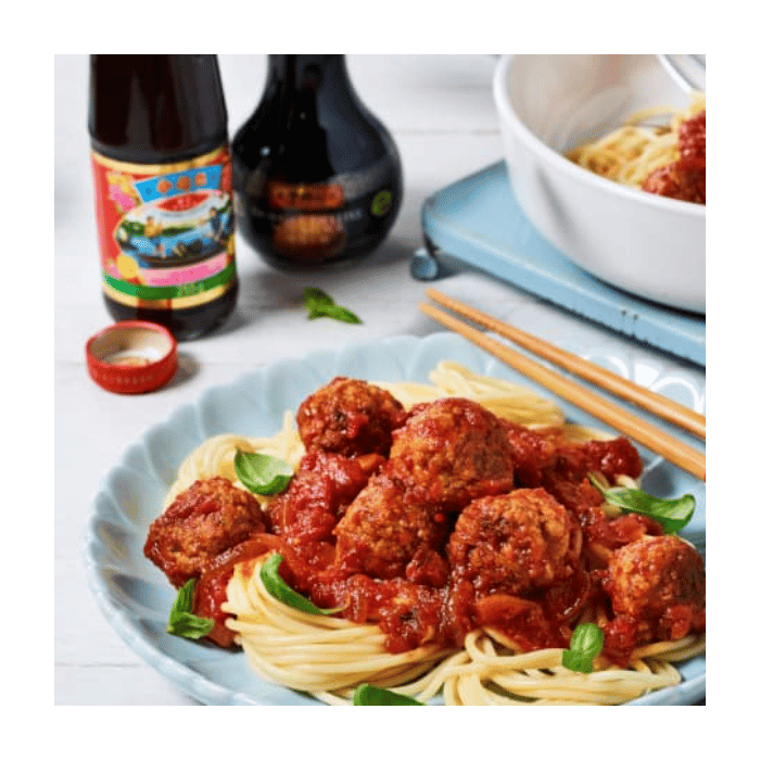 Chinese Spaghetti and Meatballs Recipe Ingredients