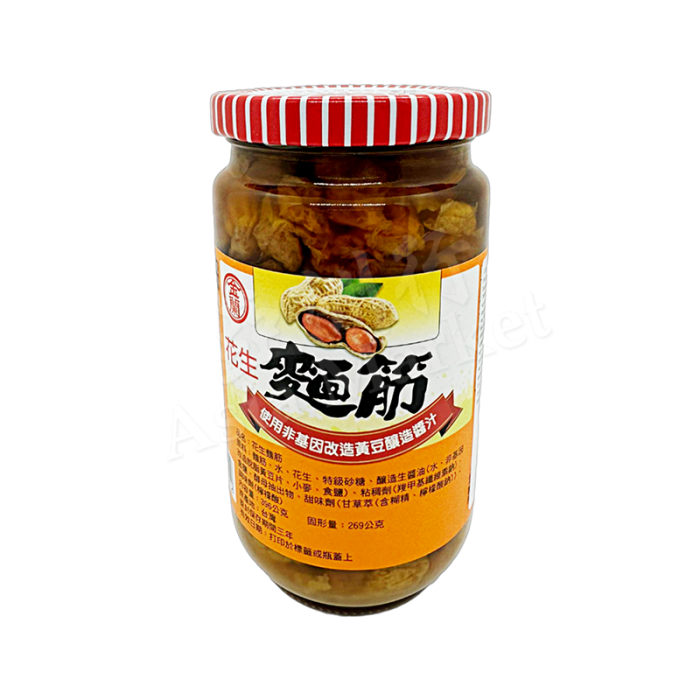 KIMLAN Fried Gluten With Peanut 396g  金蘭花生麵筋