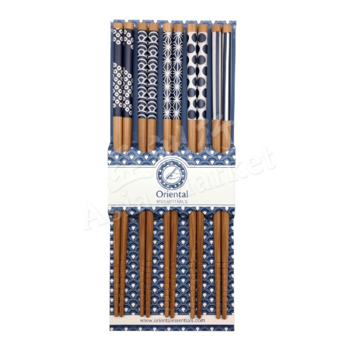 Wooden Chopsticks X 5Pairs 