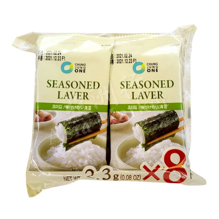 CHUNG JUNG ONE  Seasoned Laver snack 2.3g (x8) 