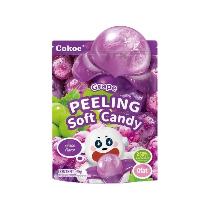 Cokoc Peeling Soft Candy Grape Flavour 75g 剝皮軟糖 (葡萄味)