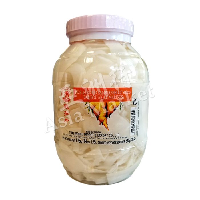 COCK Thai Pickled Sour Bamboo Shoot Slice 公鸡牌 泰国 酸笋片 1780g