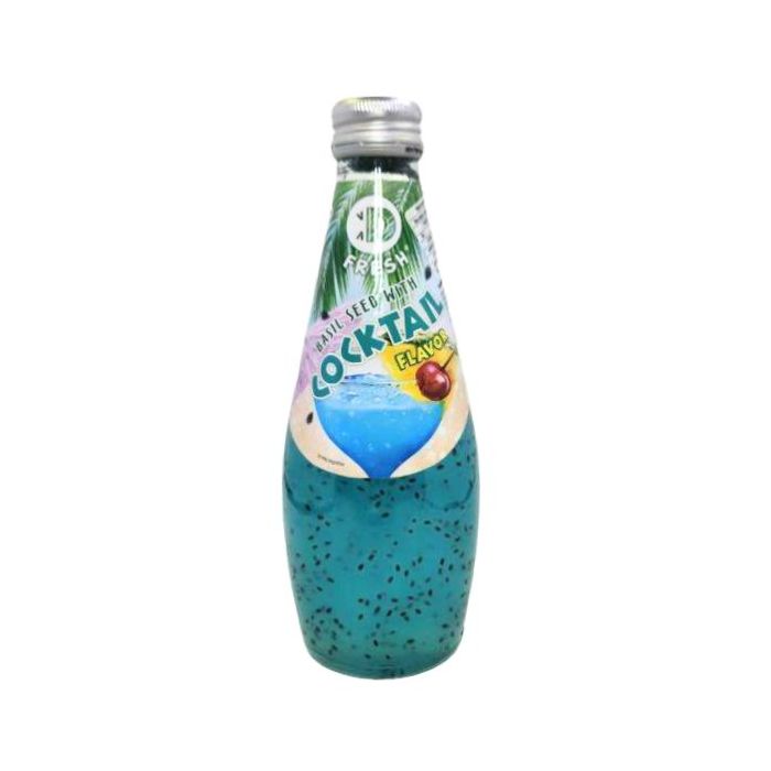 D-FRESH Basil Seed with Cocktail Flavor 290ml 羅勒籽飲料 (雜果味)