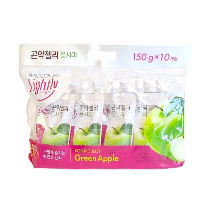 [Pack of 10] DAESANG  Lightly Konjac Jelly Green Apple 150g  (x10) 