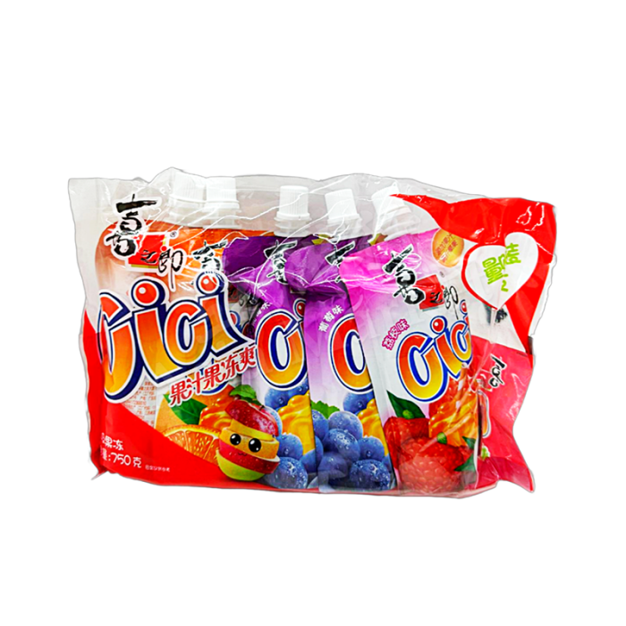 XZL Cici Jelly Juice 5x150ml (Assorted Flavour) 750g (Pack of 5)  喜之郎果凍爽五支裝