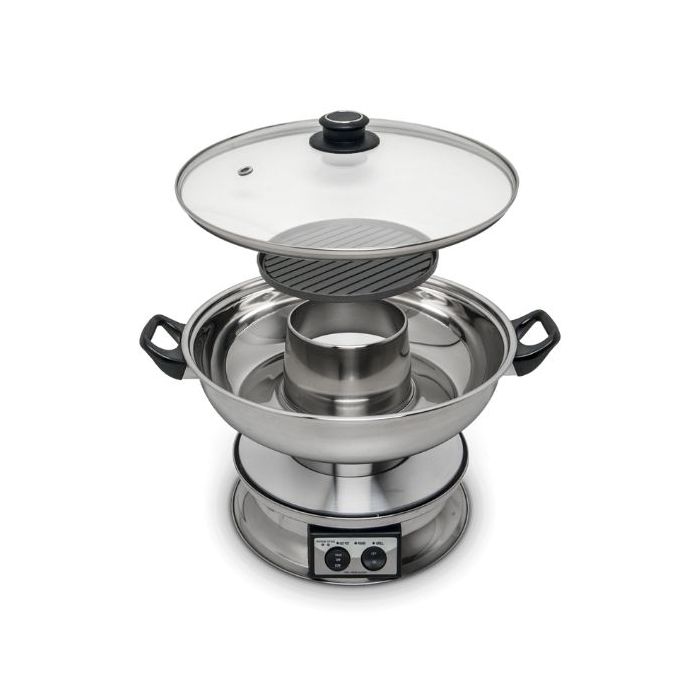 REMO Electronic hot pot with grill plate 3.8 liters 福貓筷子托