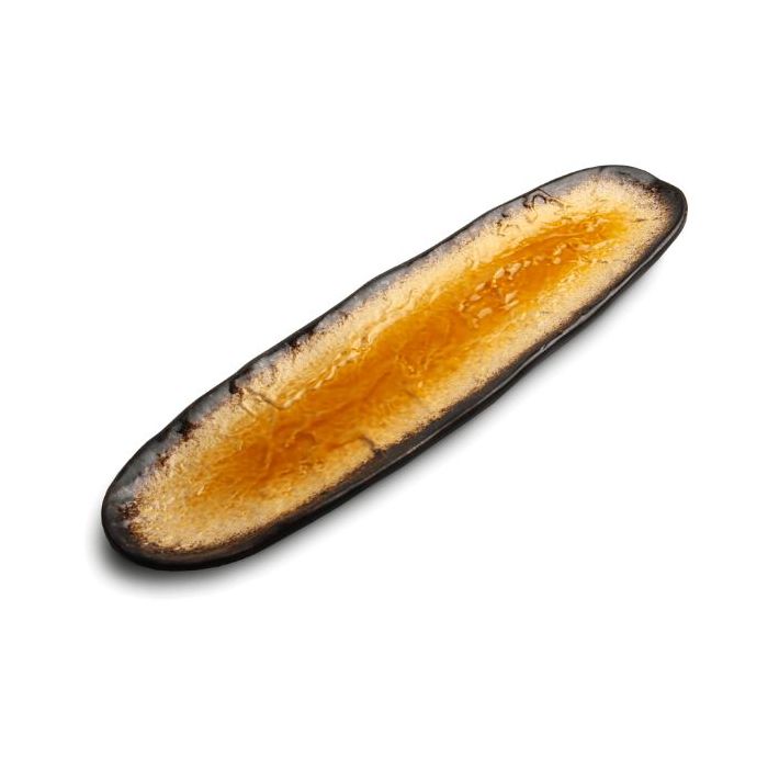 EMRO Sushi Plate Orange 41X11.5 壽司长条盛盤-橙色
