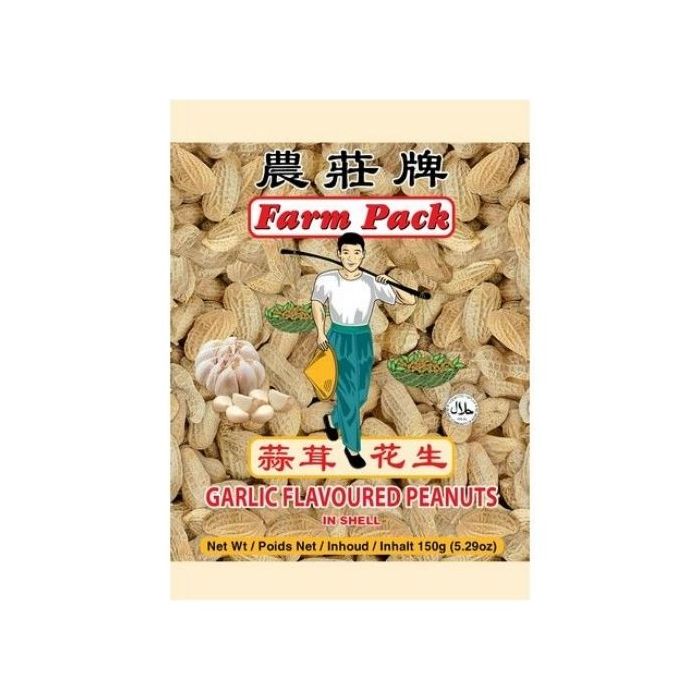 Farm Pack Garlic Flavoured Peanuts In Shell 300g 農莊牌(蒜蓉味)花生