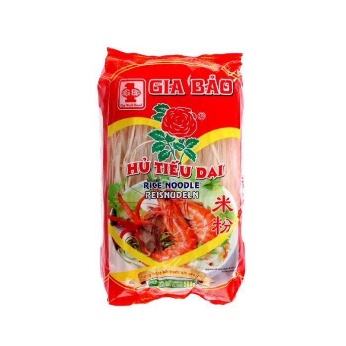 FIRST WORLD BRAND Gia Bao Bun Bo Hue 1.5mm 500g  玫瑰牌越南米粉