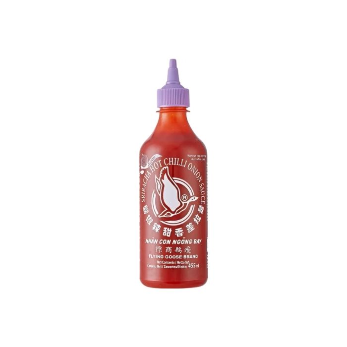 FLYING GOOSE BRAND Sriracha Hot Chilli Sauce with Onion 455ml  飛鵝牌是拉差洋蔥味
