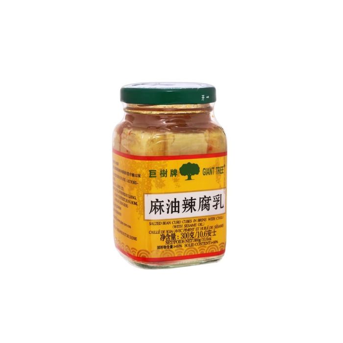 GIANT TREE Beancurd with Chilli 300g  巨樹牌麻油辣腐乳