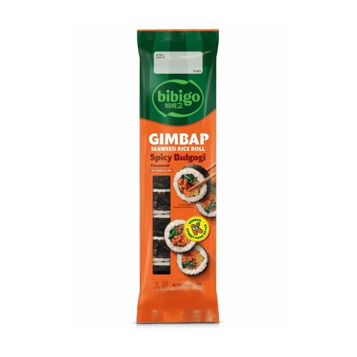 [FROZEN] BIBIGO Seaweed Rice Roll Spicy Bulgogi 230g 韓國紫菜包飯 (辣 烤肉牛肉味)