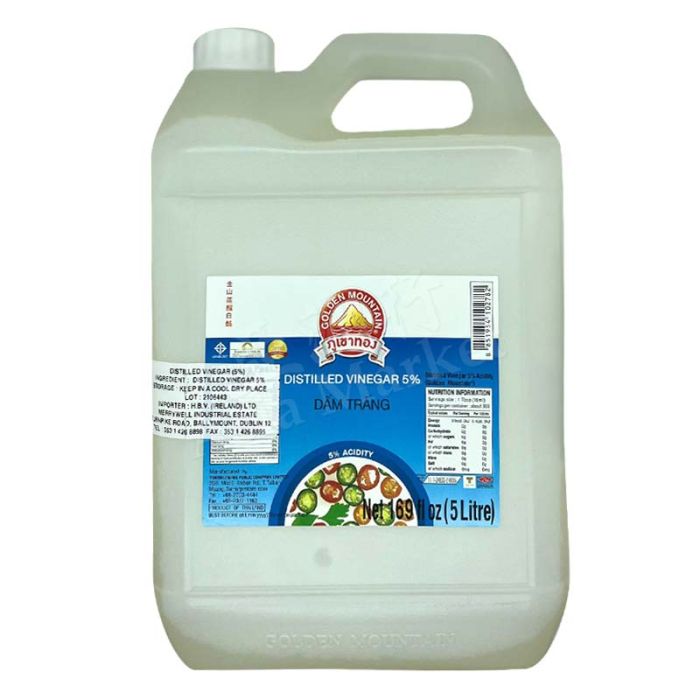 GOLDEN MOUNTAIN Distilled  Vinegar 5%  5l 金山蒸餾醋 大
