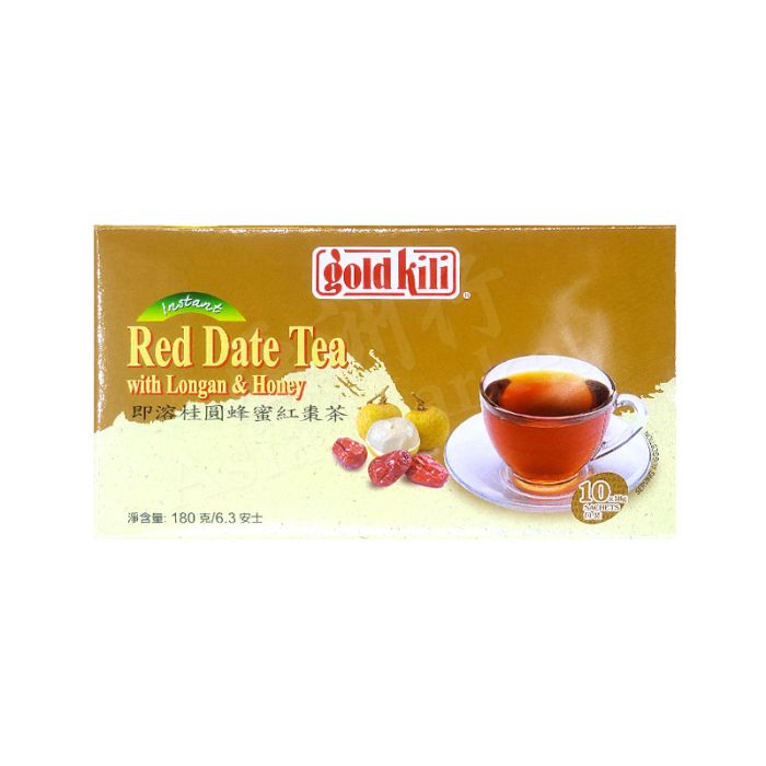 GOLD KILI  Red Date Tea with Longan and Honey ( x 10bags) 180g 盒 金麒麟紅棗茶
