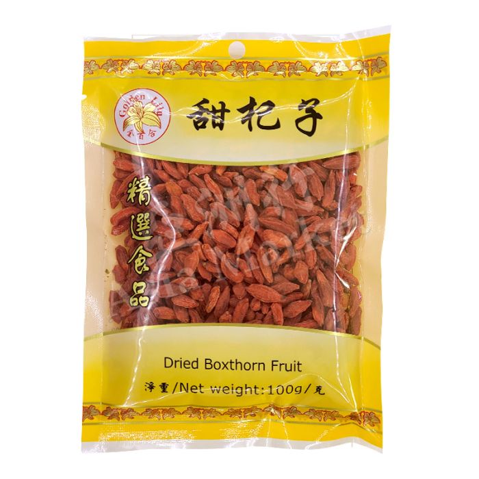GOLDEN LILY - Dried Boxthorn Fruit (wolfberry, goji berry)  金百合 - 甜杞子 100g