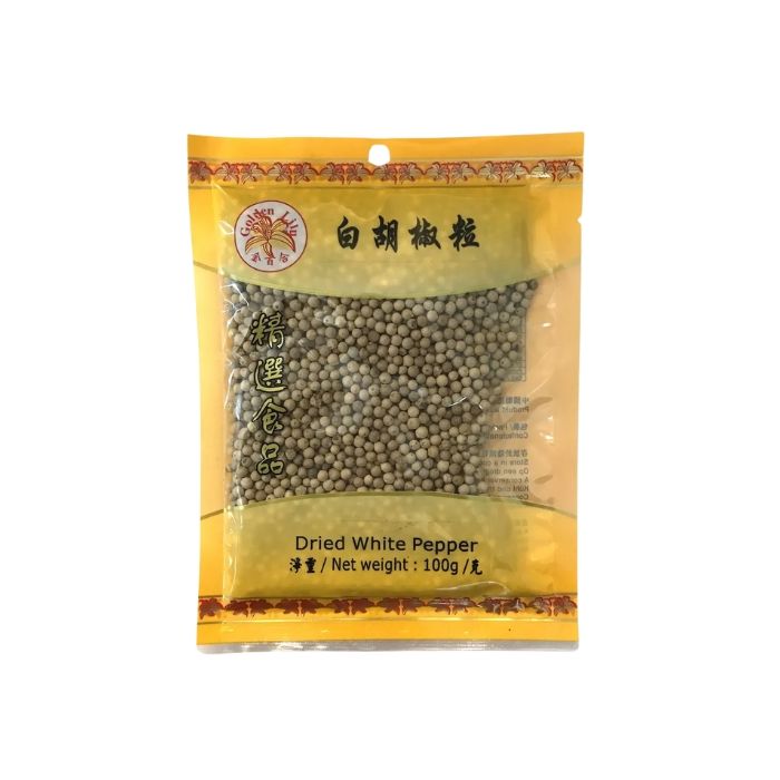 GOLDEN LILY Dried White Pepper 100g 金百合白胡椒粒