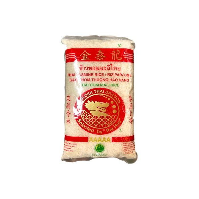 GOLDEN THAI DRAGON Jasmine Rice 2kg 金泰龙泰国茉莉香米