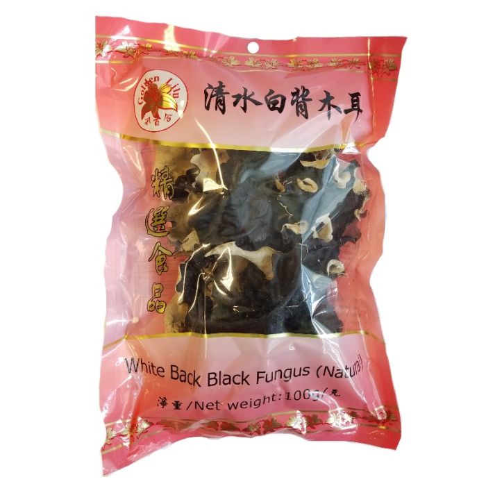 GOLDEN LILY White Back Black Fungus 100g