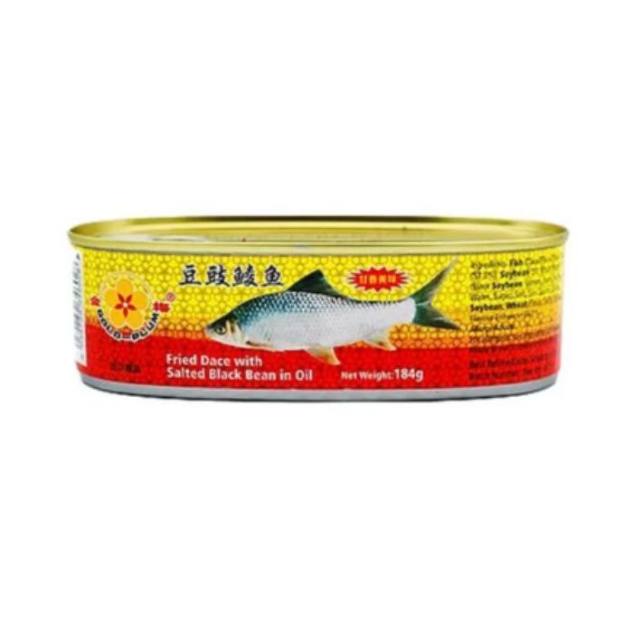 GOLDPLUM Fried Dace with Salted Black Beans 184g  金梅牌豆豉鲮鱼
