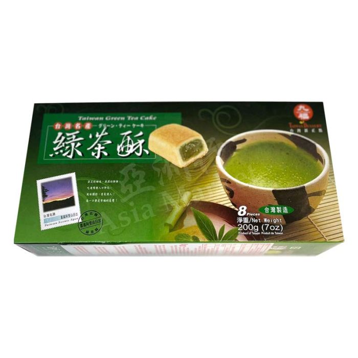 NICE CHOICE Taiwanese Green Tea Cake 200g 九福綠茶酥
