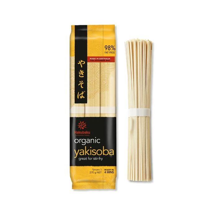 HAKUBAKU Organic Yakisoba Noodles 270g 有機日本蕎麥麵