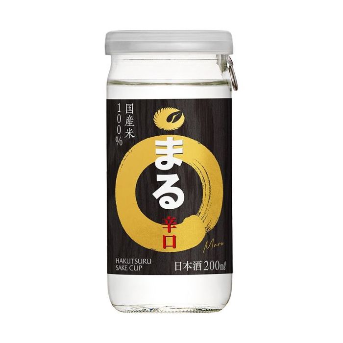○maru○ Hakutsuru Maru Karukuchi Sake Gold & Black 13.5% Alc. 200ml