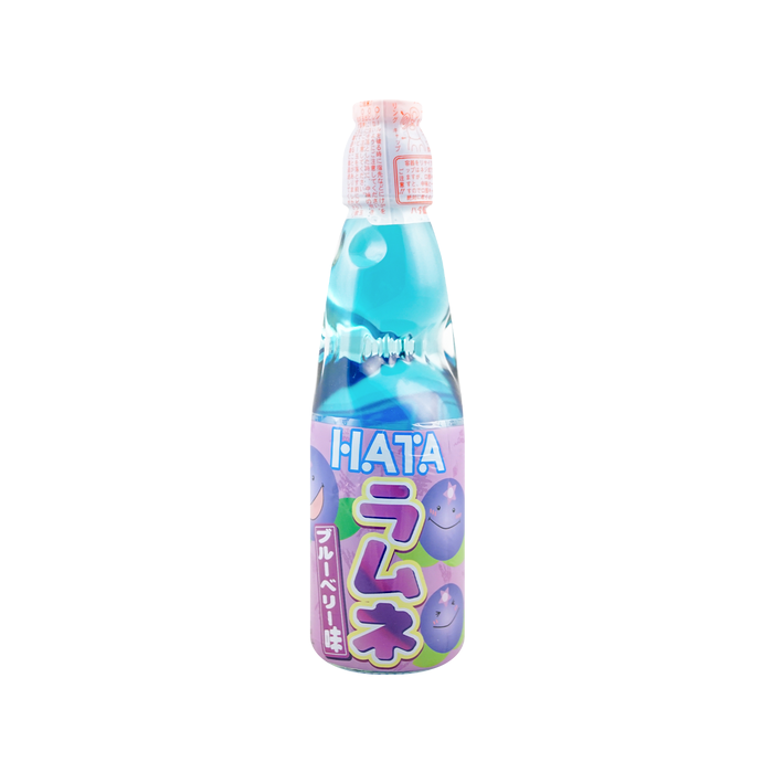 HATAKOSEN(HATA) RAMUNE - Carbonated Soft Drink (Blueberry Flavour) 200ml 日本彈珠汽水(藍莓)